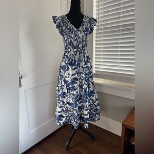 Joie Blue and White Floral Sundress
